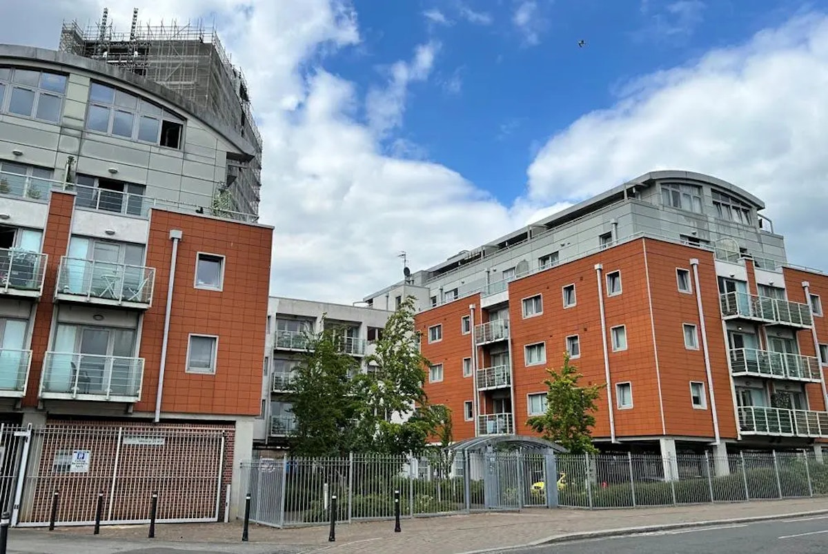 Photo of the flats on Wolsey Street
